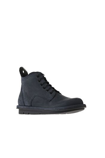 Bueno Shoes Γυναικείες φλατ μπότες Nubuck Blue - 01wv7504