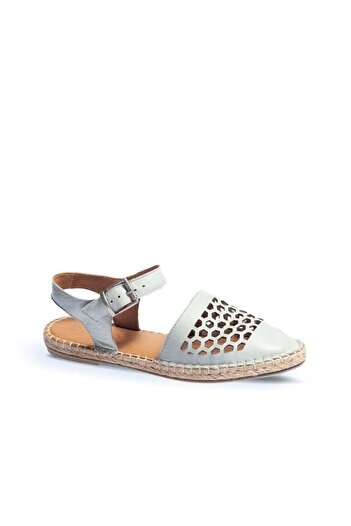 BUENO Shoes Mavi Deri Kadın Sandalet 01wl0453