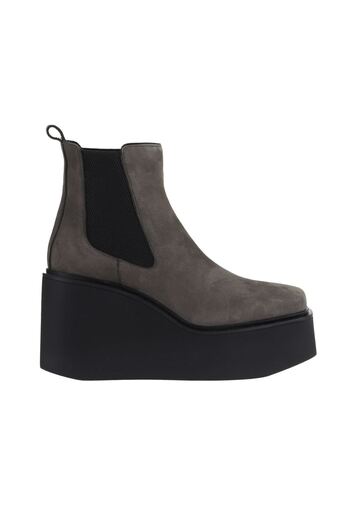 Bueno Shoes Γυναικείες μπότες με τακούνι σε γκρι νούμποκ - 01wv1700
