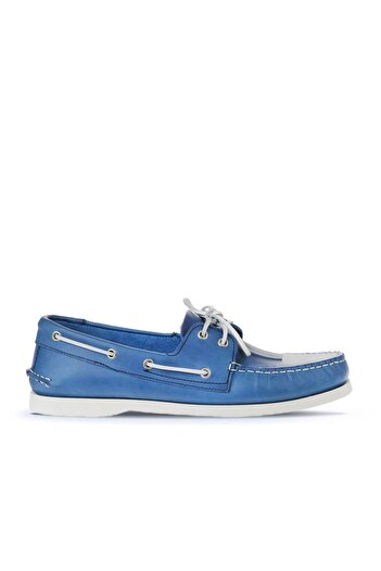 Bueno Shoes Сині відкриті шкіряні чоловічі повсякденні туфлі 11m23299