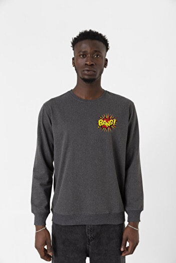 Tshirthane Світшот Big Bang Theory Bang Logo Füme Erkek 2ip