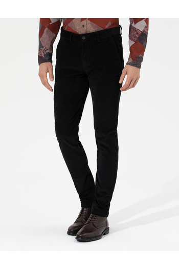 Pierre Cardin Siyah Slim Fit Kadife Kanvas Pantolon 50259715-VR046