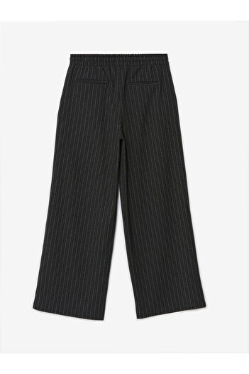 LC Waikiki LCW Gestreifte Damenhose mit elastischem Bund