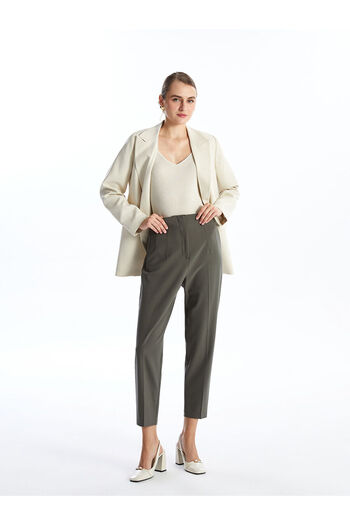 LC Waikiki LCW Women's Carrot Cut Straight Trousers