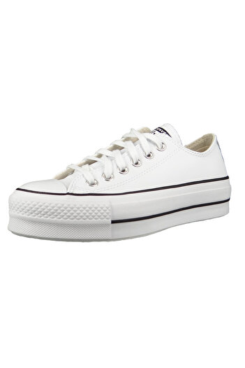 Converse Chucks Plateau Weiß 561680C Chuck Taylor All Star LIFT CLEAN - OX Bílá Černá Bílá
