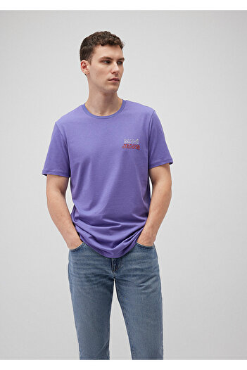 Mavi Τζιν εμπριμέ Μωβ T-Shirt Slim Fit / Slim Fit 066841-34637