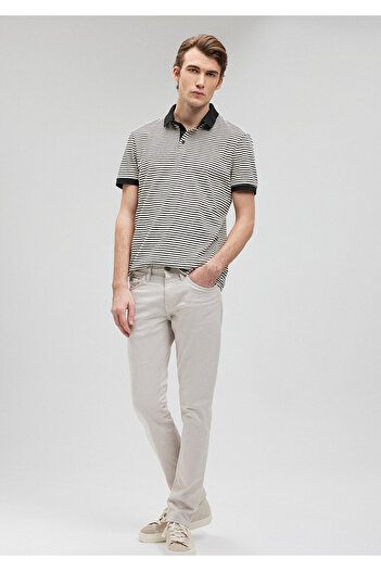 Mavi Jake White Gabardine Comfort Pants -0042286579