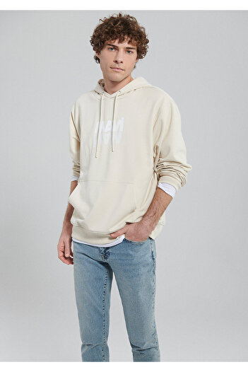 Mavi Logo Printed Beige Sweatshirt0611317-70072