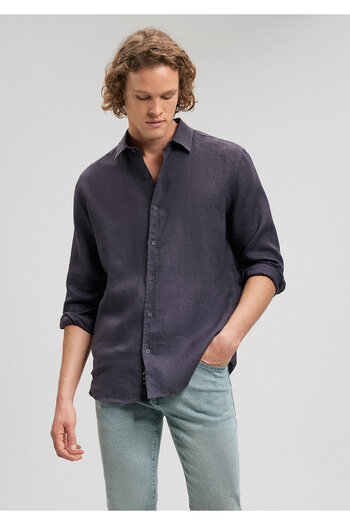 Mavi Anthracite Linen Regular Fit Shirt -0210492-80932