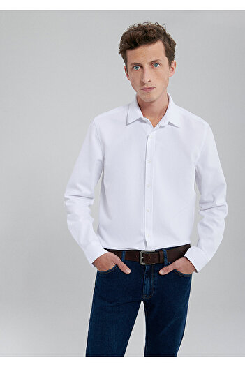 Mavi Λευκό πουκάμισο Slim Fit / Slim Fit0210944-620