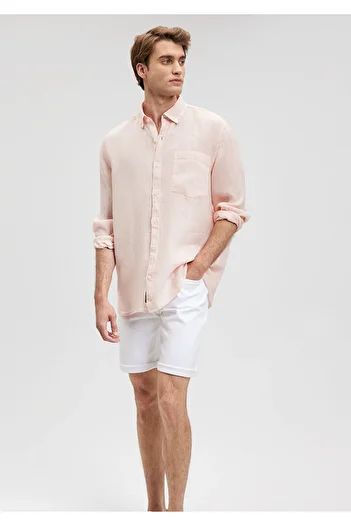 Mavi Pink Linen Blended Shirt - Regular Fit0211051-71131