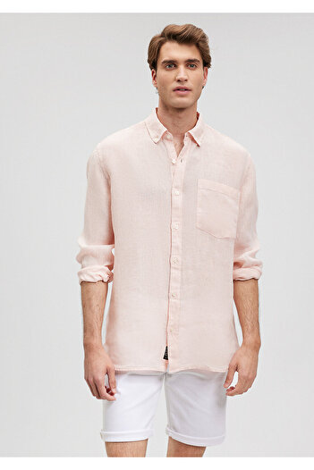 Mavi Pink Linen Blended Shirt - Regular Fit0211051-71131