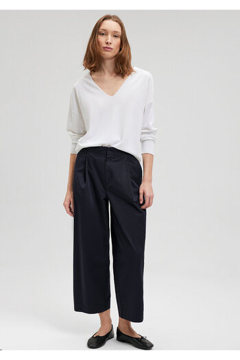Mavi Loose Cut White Sweater -1710456-70057