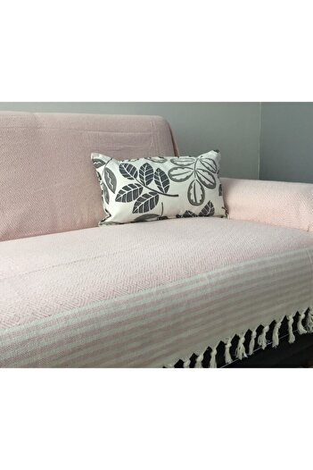Coperta Battal Boy Kolları Örten Pamuklu Koltuk Örtüsü Takımı 3+3+1+1