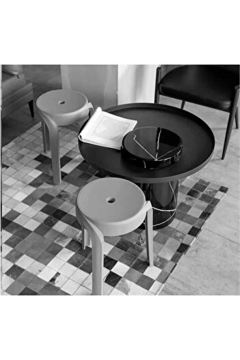 Arbu Home 4'lü Ultra Dayanıklı Modern Tasarım Kırılmaz Tabure