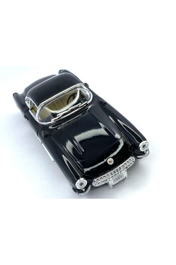 Kinsmart 1957 Chevrolet Corvette Çek Bırak 5inch. Lisanslı Model Araba, Oyuncak Araba 1:34 Siyah