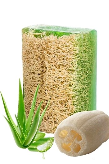 Monalisa Natural Pumpkin Fiber Aloe Vera Soap 130gr