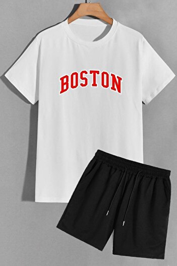 trendypassion Boston Shorts T-shirt Unisex Σετ φόρμας