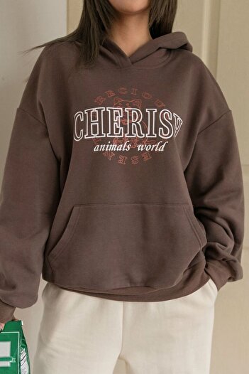 uyguntarz Φούτερ με στάμπα Unisex Cherish