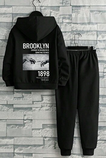 uyguntarz Bedruckter 1898 Brooklyn-Trainingsanzug für Kinder