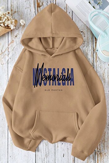 uyguntarz Unisex Nostalgia printed oversize φούτερ