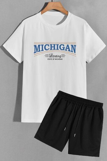 trendypassion Σετ φόρμας μπλουζάκι Michigan Shorts
