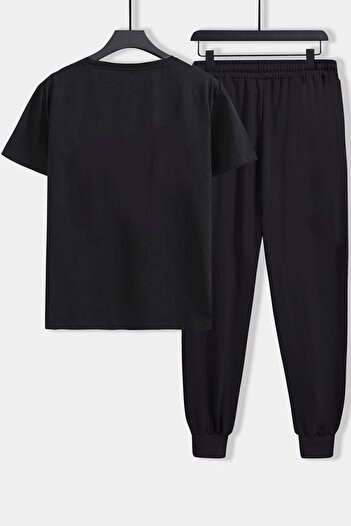 uyguntarz Σετ γυναικείας φόρμας Unisex 2 τεμαχίων με στάμπα