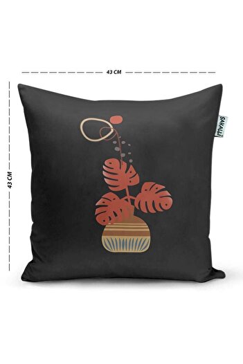 Sakallı 3D Digital Printed Modern Design Decorative Throw Pillow Cover