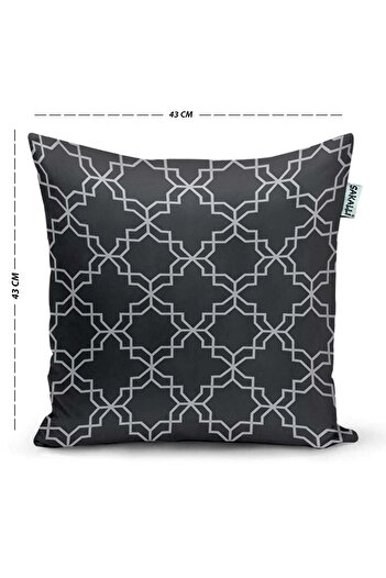 Sakallı Sakalli Home 4'lü Kombin 3d Baskılı Dekoratif Kırlent Kılıfı