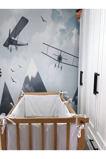 Beybituğ 80x130 Side Protection Barrier for Cribs 4 piece set