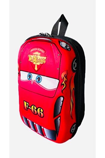 Ezem Store Children's Kindergarten Backpack F66 Lightning Red Cars