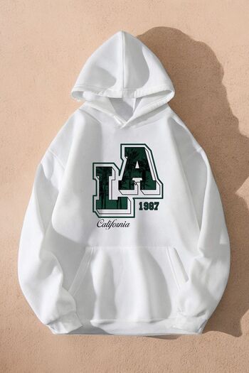 uyguntarz Καλιφόρνια στάμπα oversize φούτερ