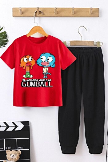 uyguntarz Gumball Bottom – Top-Trainingsanzug-Set für Kinder