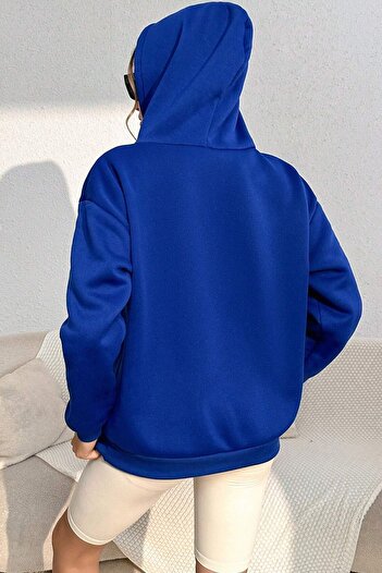 uyguntarz Unisex Heart Baskılı Oversize Sweatshirt