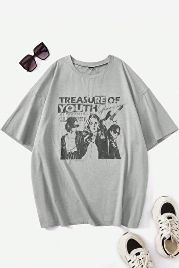 uyguntarz Unisex Treasure Of Youth Printed Design T-shirt