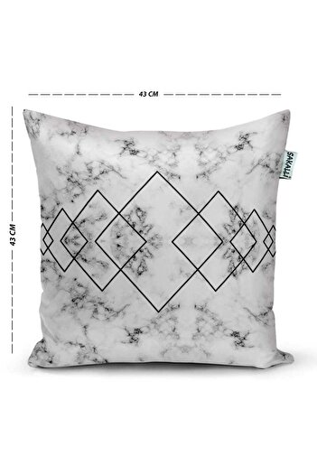 Sakallı Sakalli Home 4'lü Kombin 3d Baskılı Dekoratif Kırlent Kılıfı