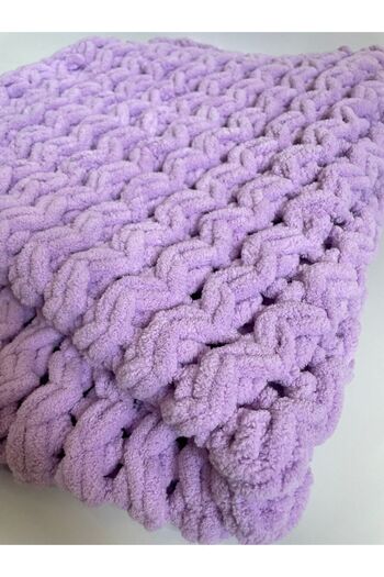 Alize Hand Knitted Baby Blanket