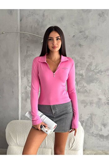 Noa Noa University Of Yazılı Yarı Fermuarlı Sweatshirt