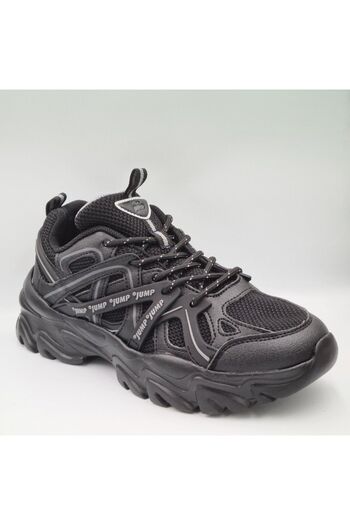 Jump 30852 Model Black Unisex Thick Sole Sneaker