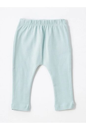 LC Waikiki LCW baby Açık Bej Bisiklet Yaka Baskılı Erkek Bebek Çıtçıtlı Body ve Pantolon 2'li Takım