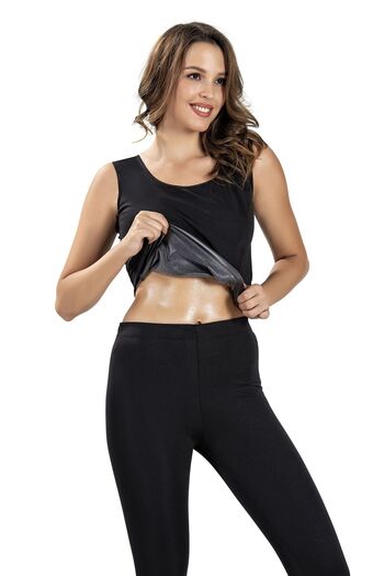 Jiber Women's Black Thermal Sauna Tights 4537