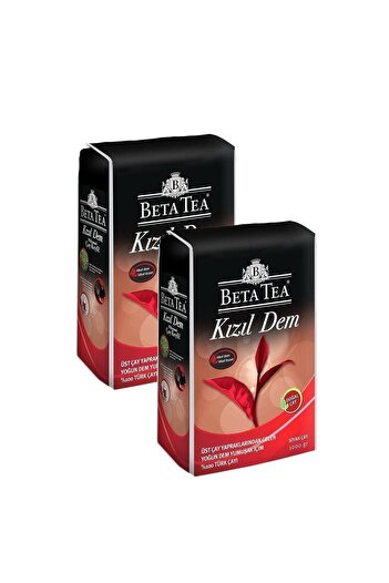 Beta 1 kg 2 Pieces Red Dem Black Turkish Tea