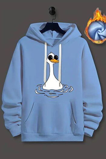 uyguntarz Hanorac oversize cu imprimeu Duck