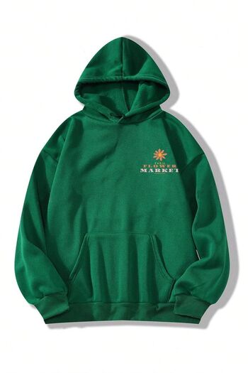 uyguntarz Oversize Flower Printed Sweatshirt