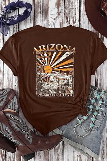 uyguntarz Μπλουζάκι Unisex Oversize με μοτίβο Arizona