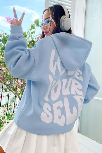 uyguntarz Hanorac cu imprimeu Love Never Fails Back unisex