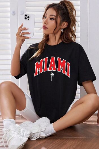 uyguntarz Μπλουζάκι Unisex Miami Printed Design