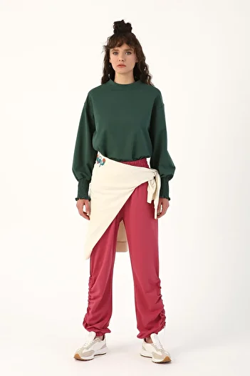 ALLDAY Λεπτομερές φούτερ με κορδόνι Cherry Cuff