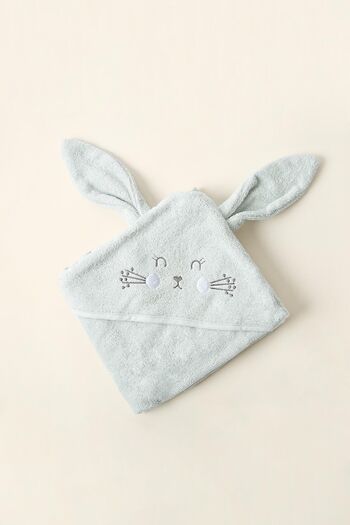 İrya Mint Colored Bunny Patterned Baby Swaddle - 75x75