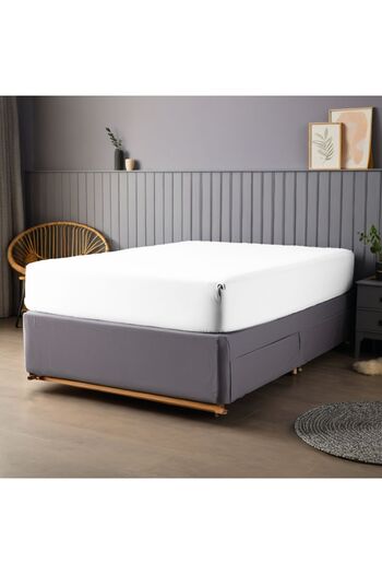 Sabia Organic 100% Cotton 90X200Cm 30cm Height Single Fitted Sheet 62 Strings (155 Tc)